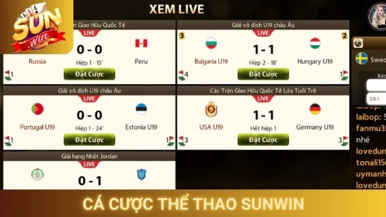 Cá Cược Thể Thao Sunwin