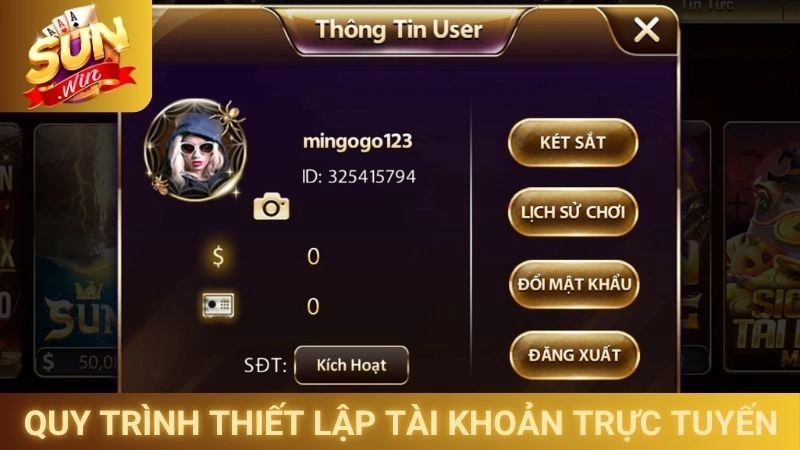 Đăng Ký Sunwin - Hướng Dẫn Tạo Tài Khoản Thành Viên Mới 3 Quy trình thiết lập tài khoản trực tuyến