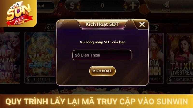 Lấy Lại Mật Khẩu Sunwin - Khôi Phục Tài Khoản Dễ Dàng 2 Quy trình lấy lại mã truy cập vào Sunwin