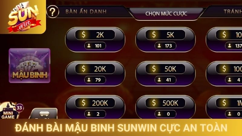 Mậu Binh Sunwin - Game Bài Sắp Xếp Chi Đầy Nghệ Thuật 2 Đánh bài Mậu binh online tại Sunwin cực an toàn