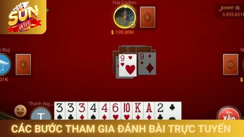 Tiến Lên Miền Nam Sunwin - Game Bài Quốc Dân Hấp Dẫn 3 Các bước tham gia đánh bài trực tuyến tại Sunwin